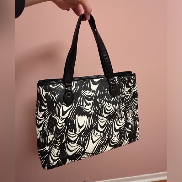 LAMB Gwen Stefani - black and white pattern tote bag - USED - Picture 5 of 8